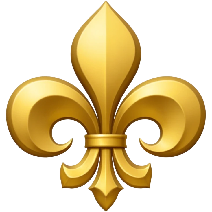 Flor de Lis ouro emoji