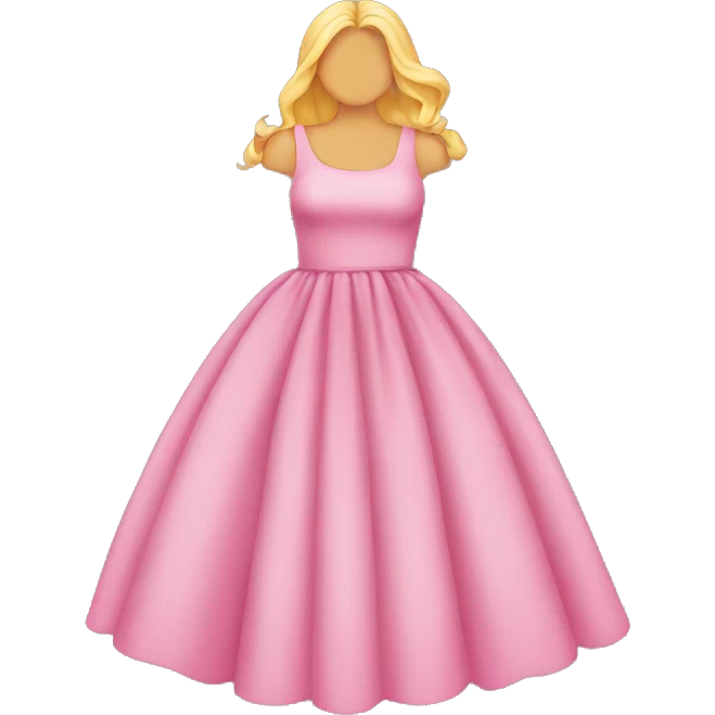 Pink dress emoji