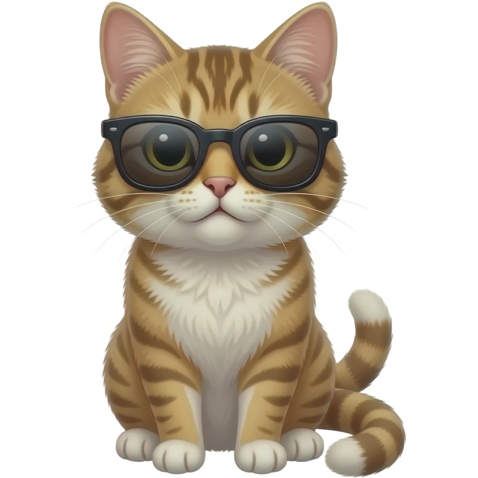 Cat wearing sunglasses emoji