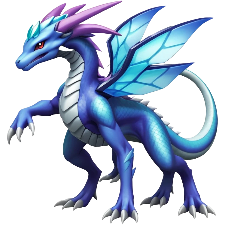  cool edgy shiny colorful Suicune-Dialga-Reptile full body emoji