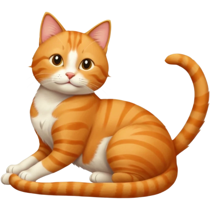 stretching cat  emoji