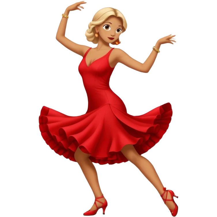 tango dancing woman emoji profile photo emoji