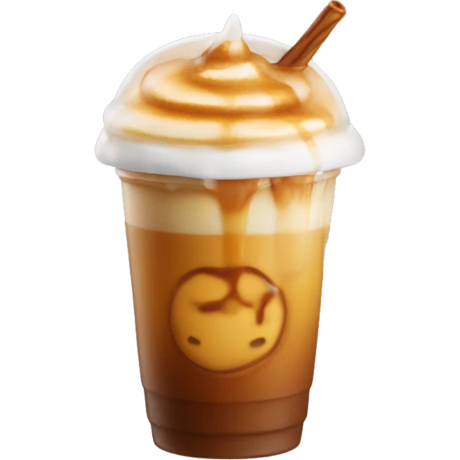 Iced Caramel macciato  emoji