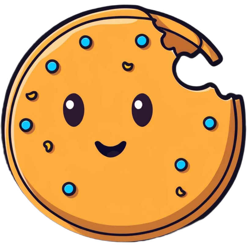 cookie with text emoji