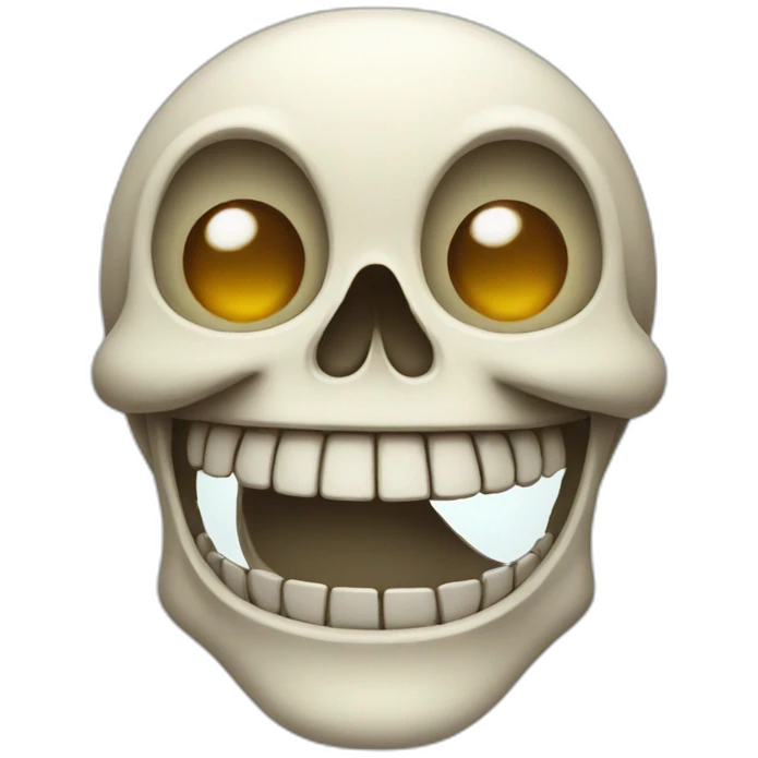 laughing skeleton emoji