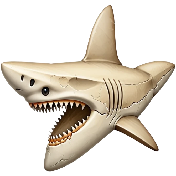 Shark tooth bone fossil emoji