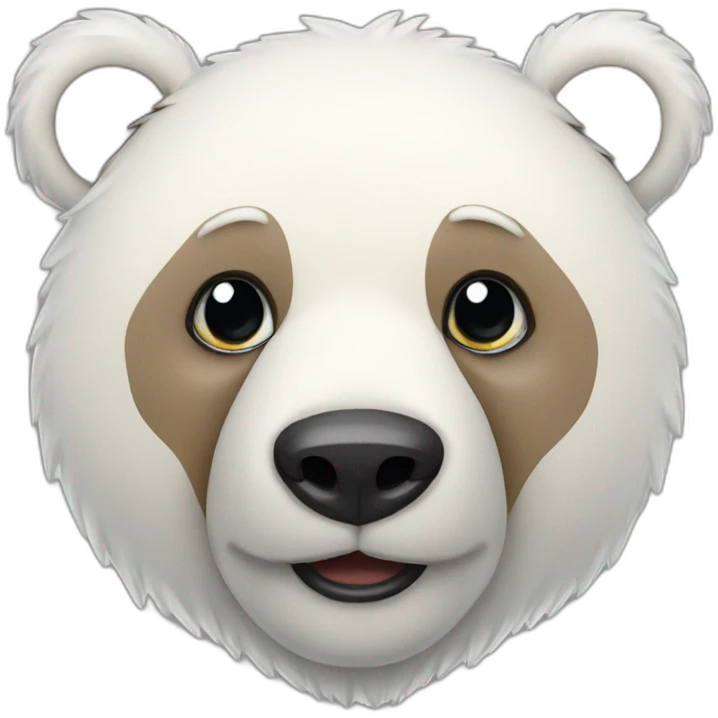 Bear polar Christmas emoji