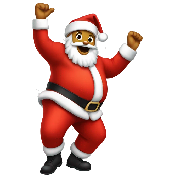 Twerking Santa emoji