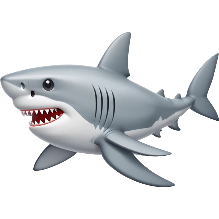 Shark with shoes emoji