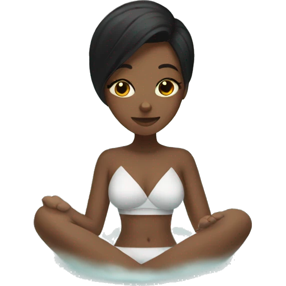 Girl in a spa emoji
