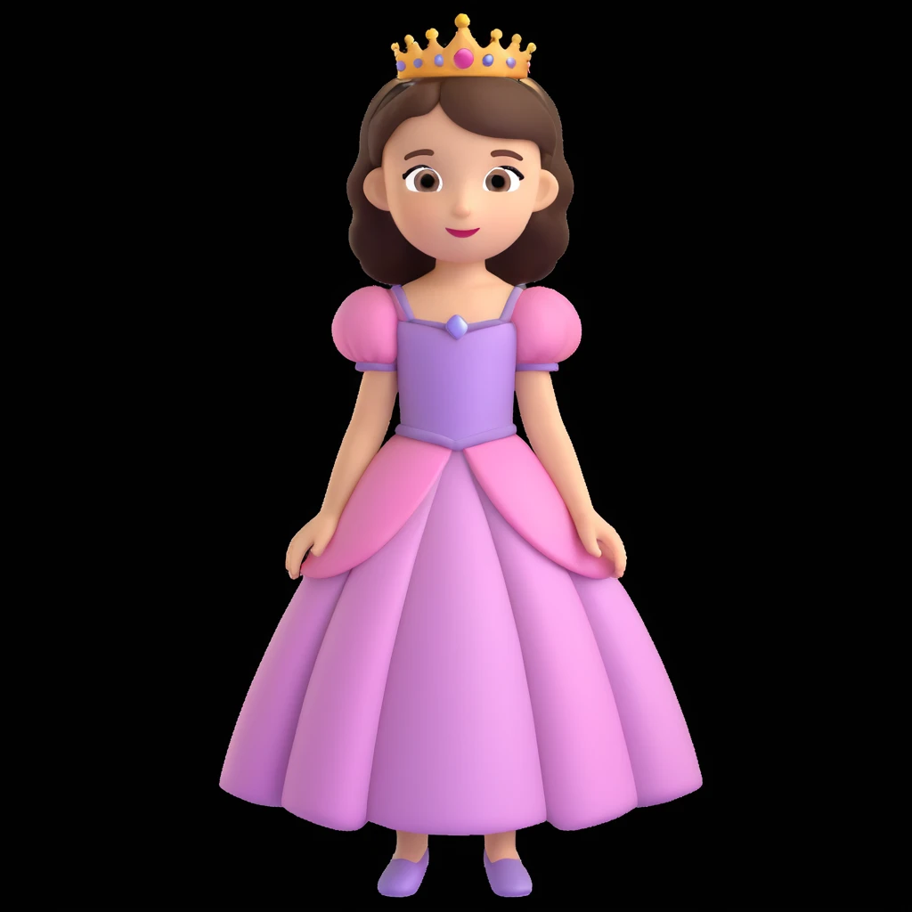 girls in a princess dress emoji