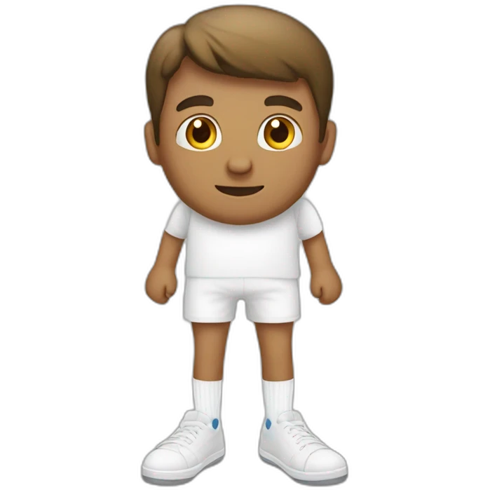 Men in White socks without sneakers emoji