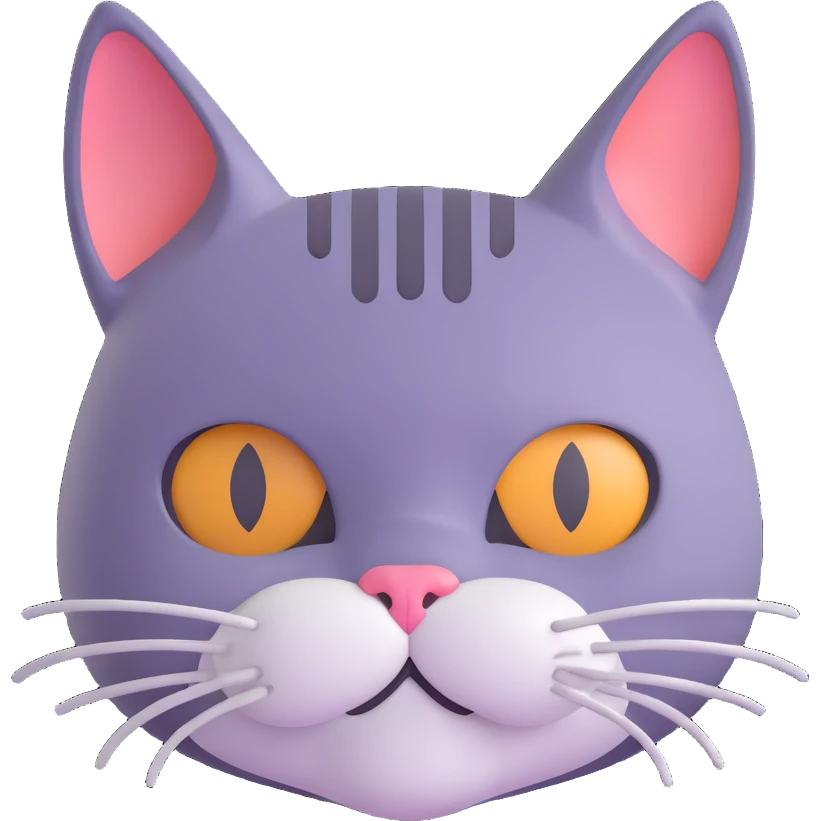 Cat head emoji