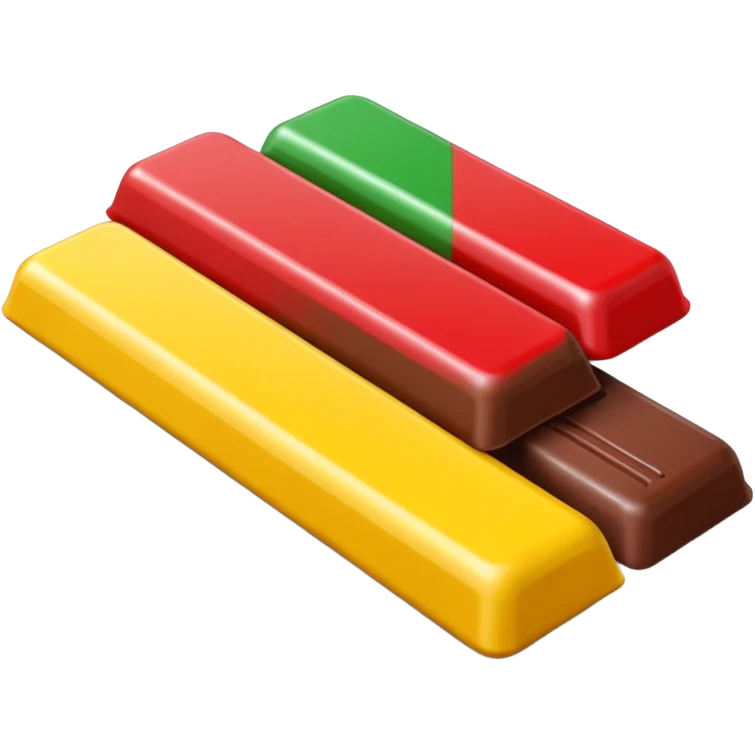 Rød-gul-grønn KVIKK LUNSJ bar emoji