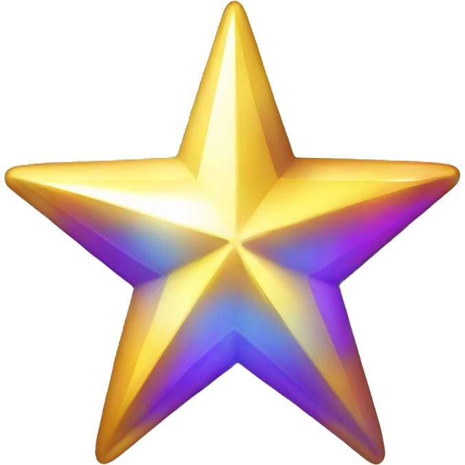 Super shiny star emoji