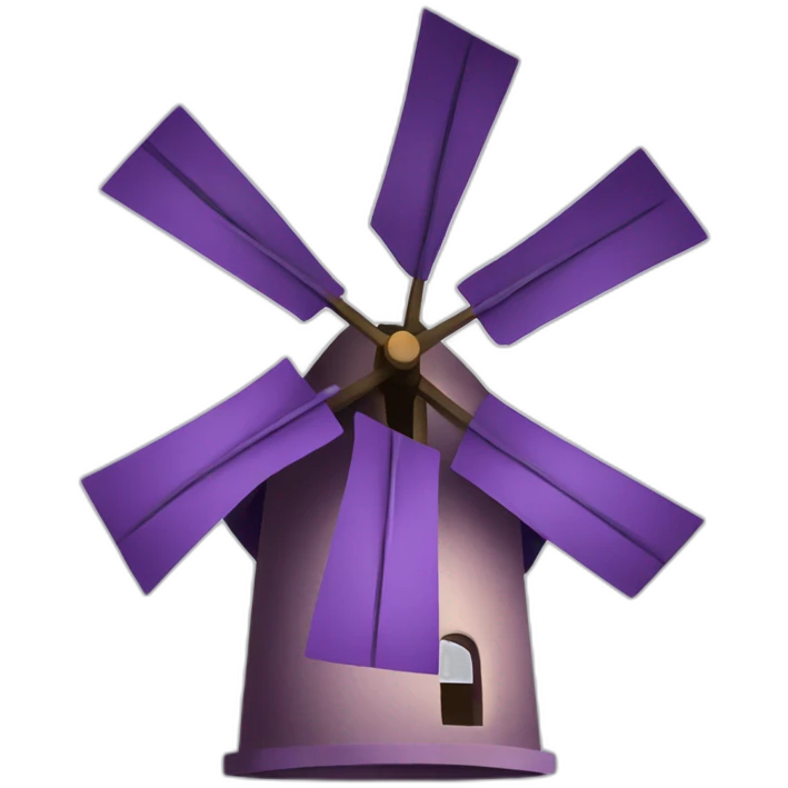  purple windmill emoji