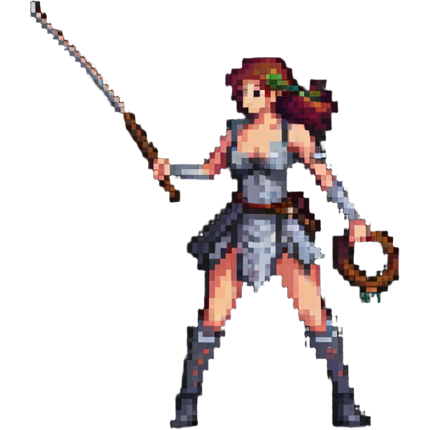 woman raising a whip emoji
