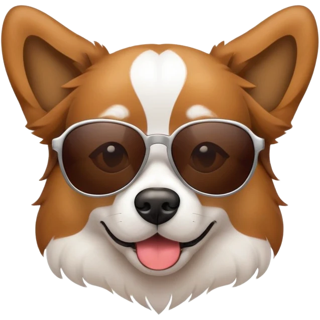 Dog with sunglasses  emoji