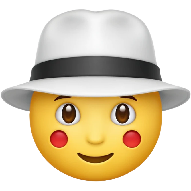 White hat electrical emoji emoji