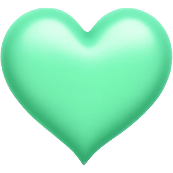 mint green heart emoji