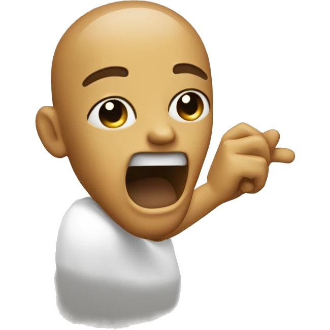 face doing dab emoji
