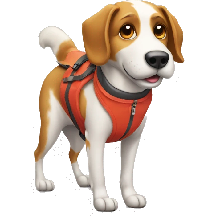 A dog ski  emoji