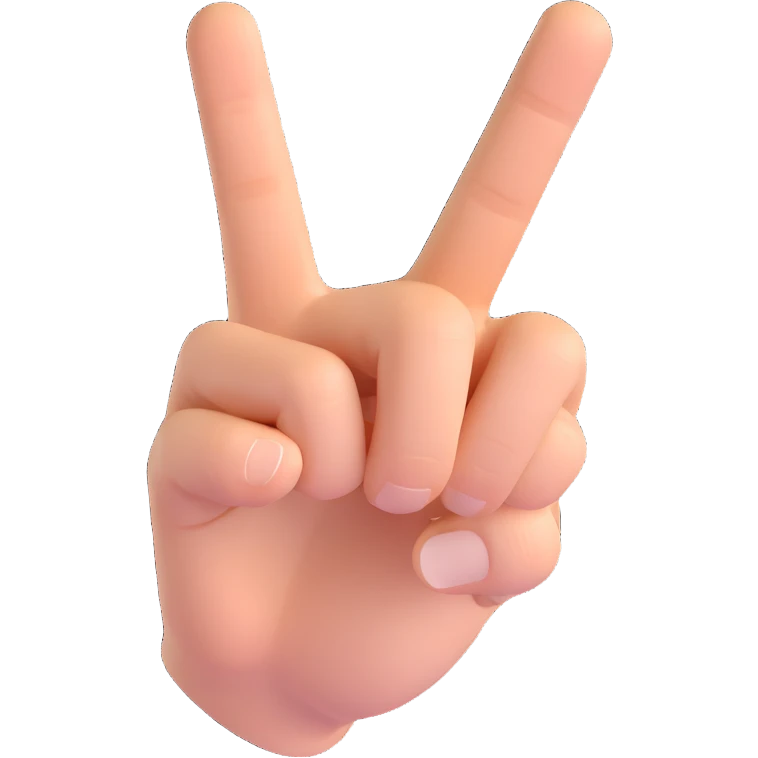 3D emoji of a hand with a finger pointing directly at the viewer, Microsoft fluent style, bright colors, playful expression emoji