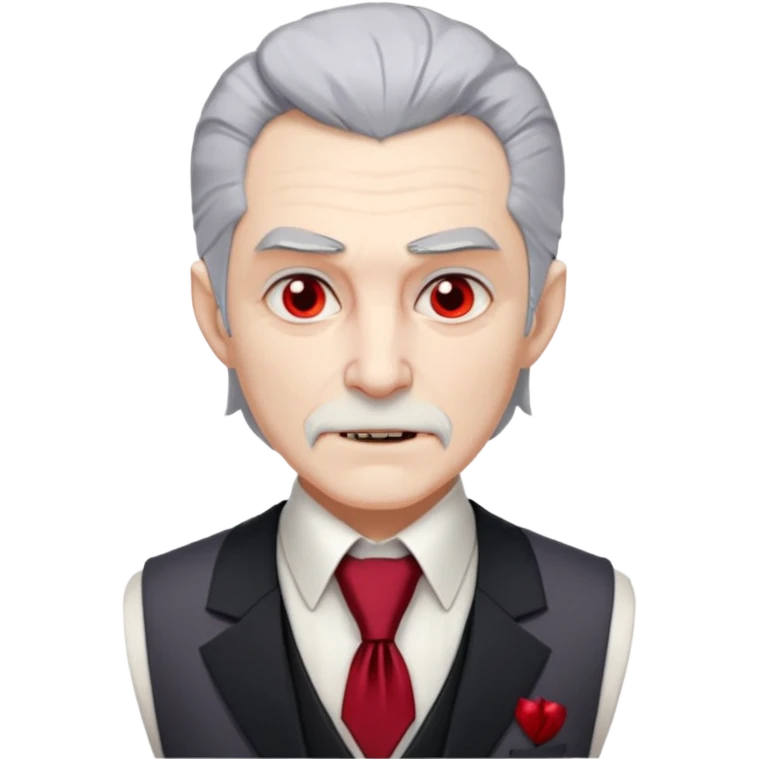  {
      "type": "human",
      "look": "old vampire lord, gray hair, formal vest, crimson tie",
      "description": "an old vampire lord with gray hair wearing a formal vest and crimson tie"
    } emoji