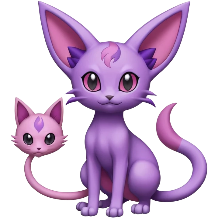 Purrloin-Espeon-Skitty-Pokémon-Fakémon-hybrid-creature (full body) emoji