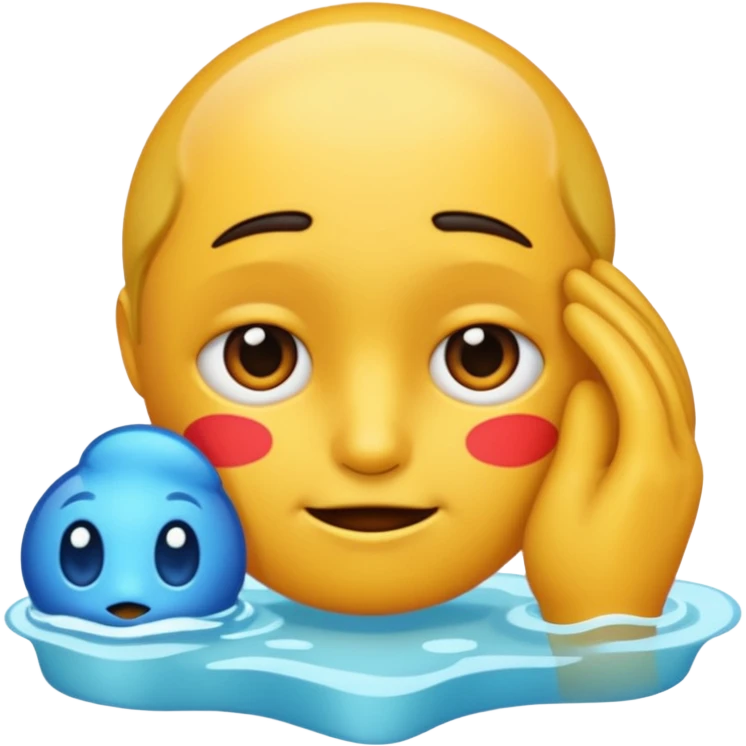 dog drinking piss from a boy emoji