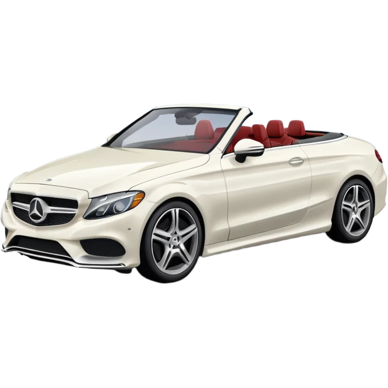 Mercedes c300 cabriolet white emoji