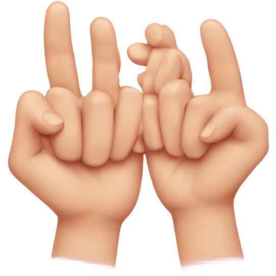 Pinky promise emoji