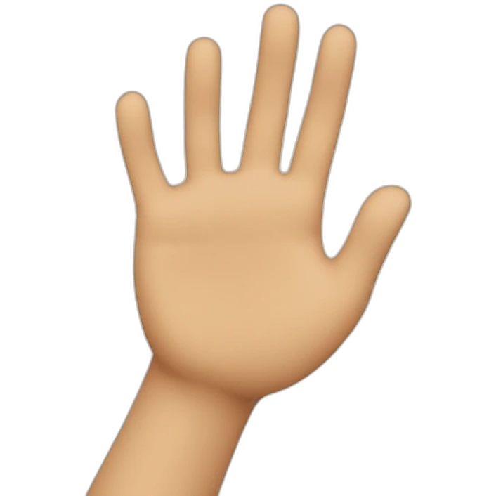 waving hand emoji