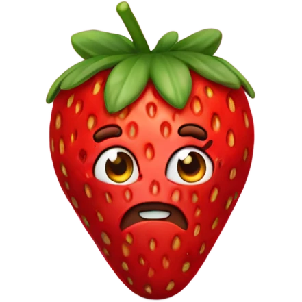 Strawberry with chocolate  emoji