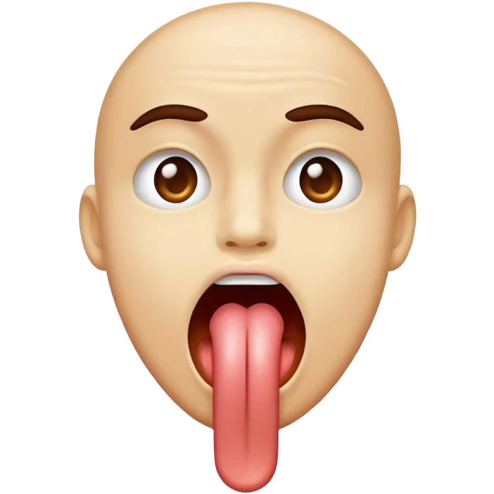 Sticking tongue in mockery  emoji