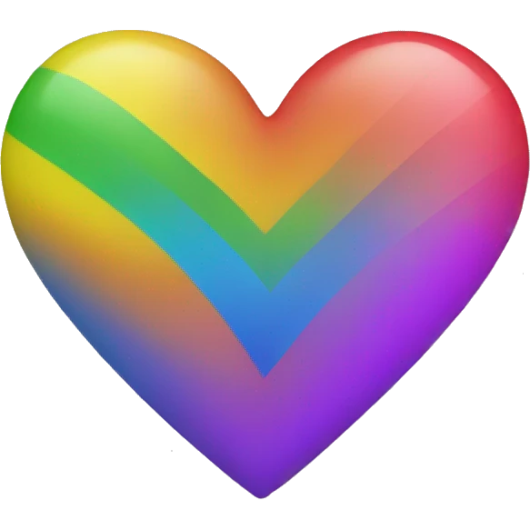 Rainbow heart emoji