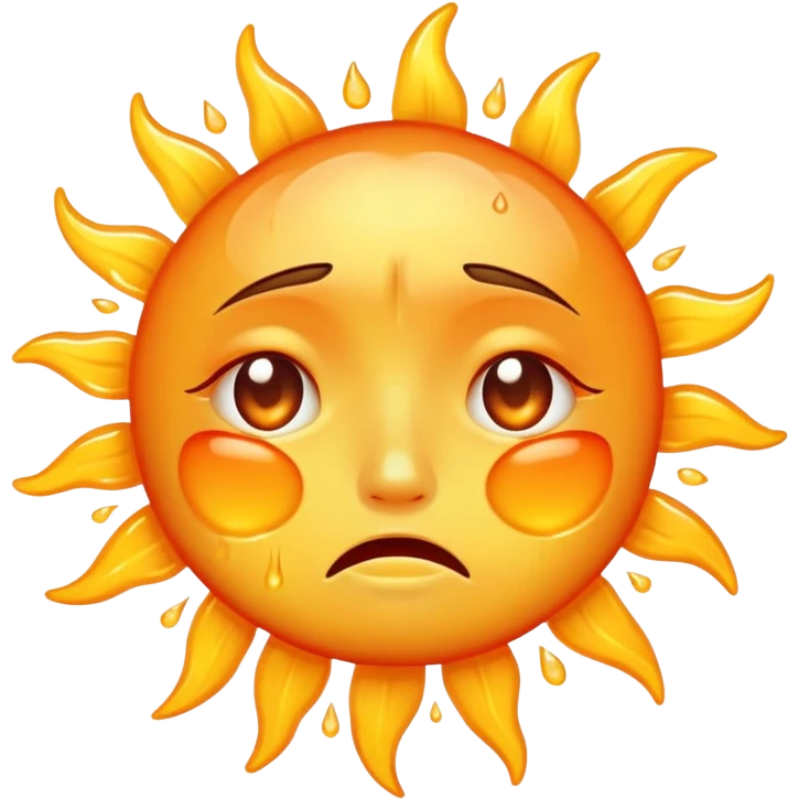 crying sun emoji