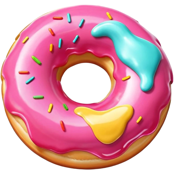 Emoji of donut glaze emoji