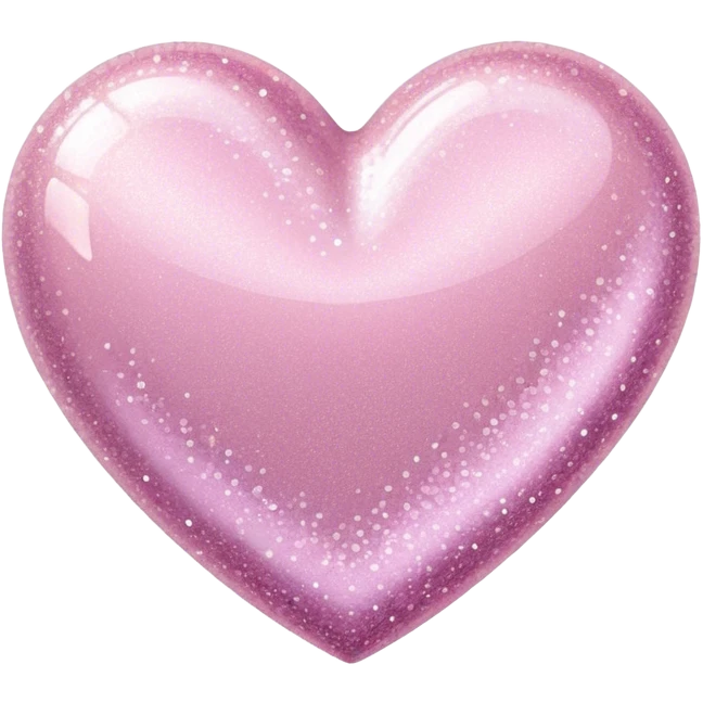 glitter heart pastel pink emoji