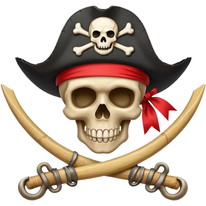 Fait moi ce drapeau a l'identique 🏴‍☠️ et rajoute sur la tête de mort un chapeau de paille avec un file rouge emoji