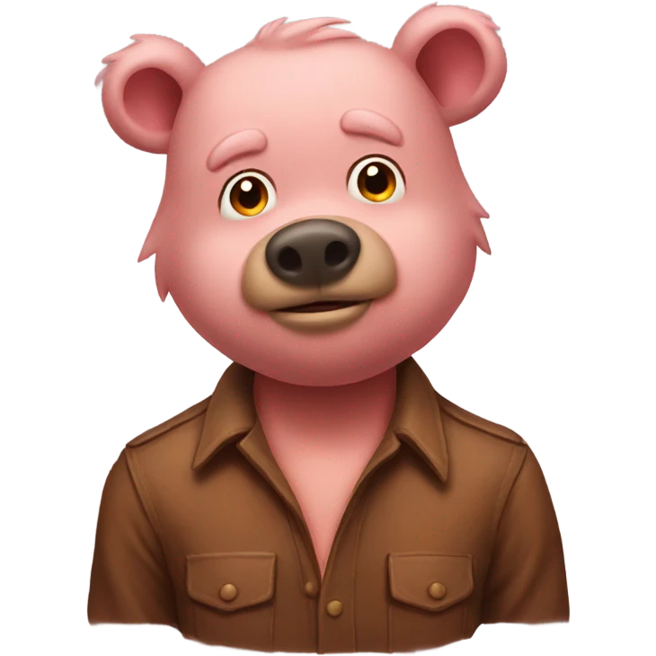 Man bear pig emoji
