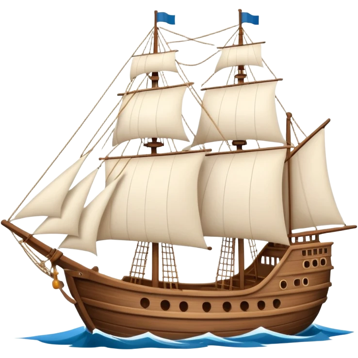 Santa Maria ship emoji