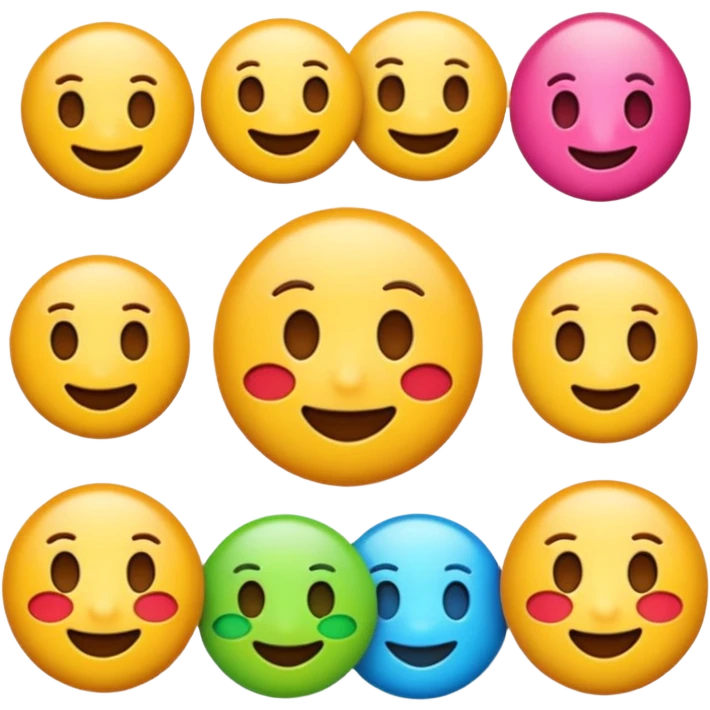 3D emoji-style icon, promotional label, emoji style.
 emoji