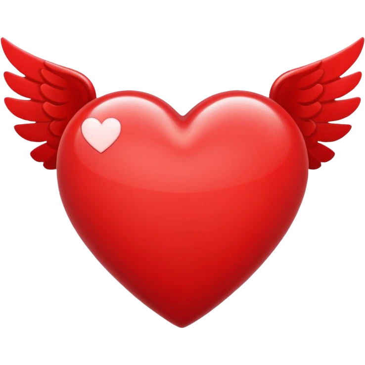 Flying heart  emoji