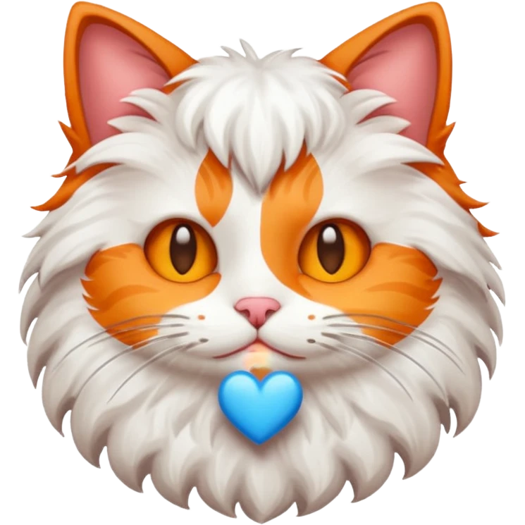 Cat with love emoji emoji