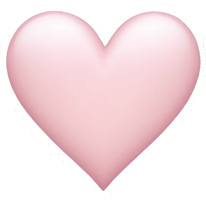 Light pink heart emoji