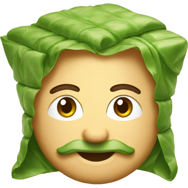 A happy baklava emoji