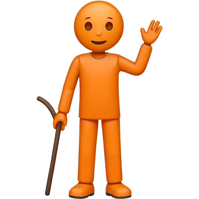 Orenge sticfigüre emoji
