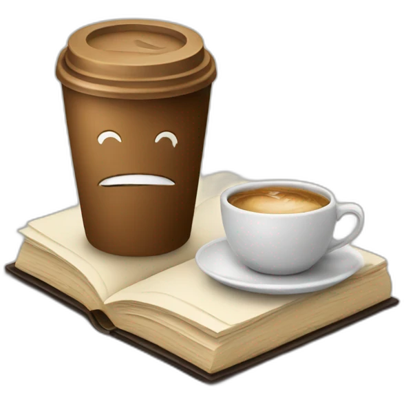 Coffee and a Book emoji