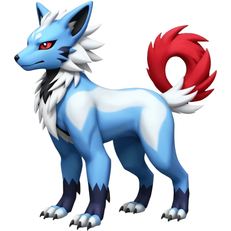 WereGarurumon-Zeraora-Renamon-Absol-fusion-hybrid-creature (full body emoji